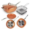 Set de Sartenes Copper Chef 5 Piezas Antiadherentes