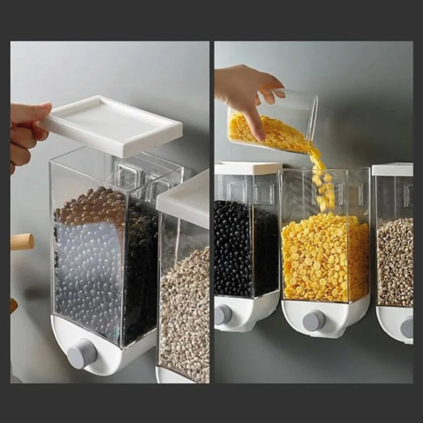 Dispensador de Cereales y Granos de Pared