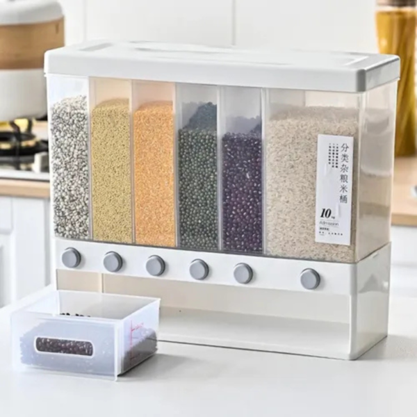 Organizador de Granos y Cereales 6 Compartimentos