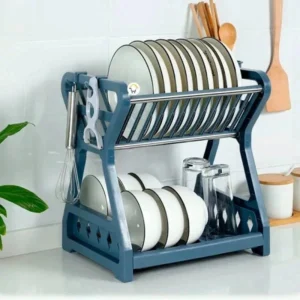Escurridor de Platos de Mesón de 2 Niveles
