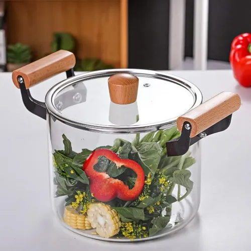 Olla de Vidrio Borosilicato de 3.5 Litros