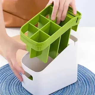 Organizador y Escurridor de Cubiertos de Mesa