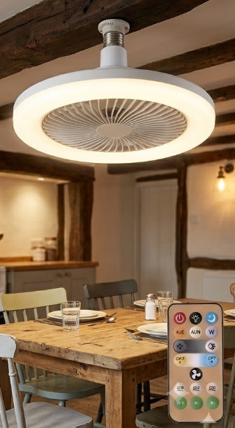 Ventilador LED con Control y Aromaterapia LAM-1