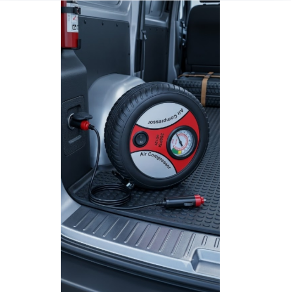 Compresor de Aire 12V para Carro con Manómetro